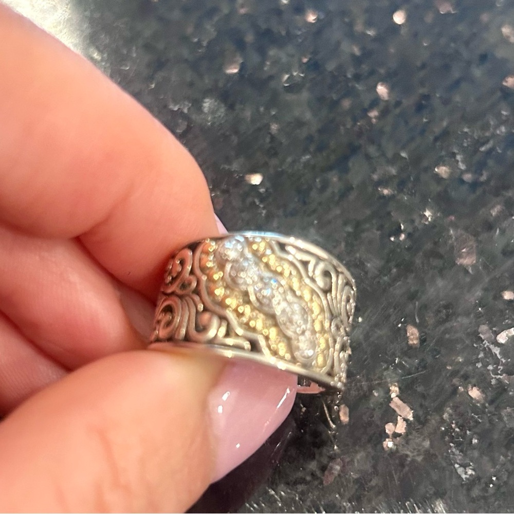 Effy sterling silver & 18k gold ring - Picture 6 of 6